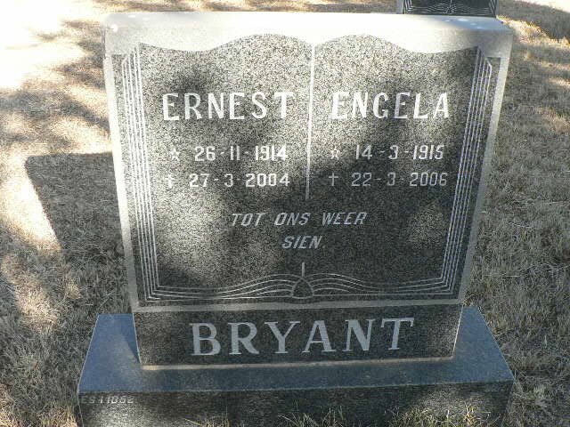 BRYANT Ernest 1914-2004 &amp; Engela 1915-2006