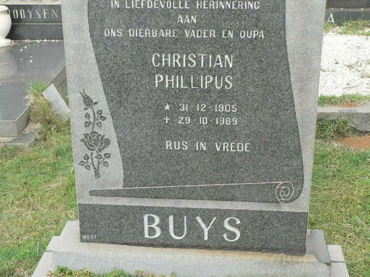 BUYS Christian Phillipus 1905-1989