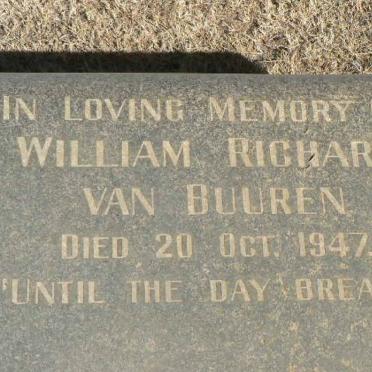 BUUREN William Richard, van -1947