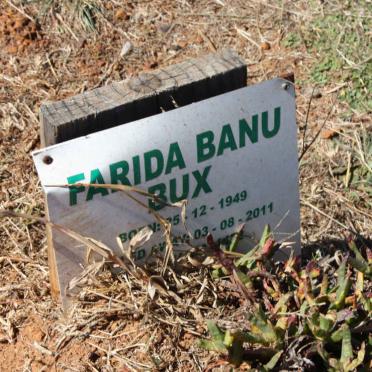 BUX Farida Banu 1949-2011