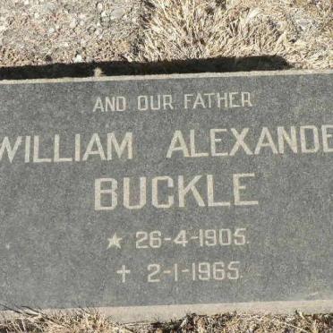 BUCKLE William Alexander 1905-1965