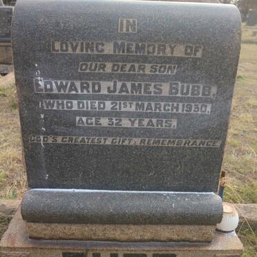 BUBB Edward James -1930