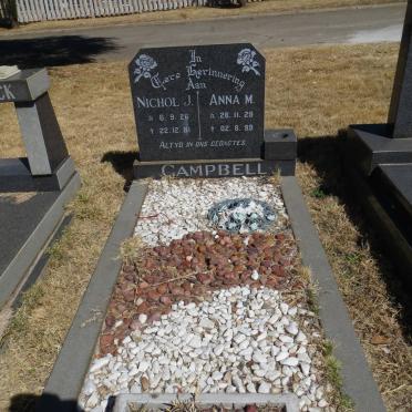 CAMPBELL Nichol J. 1926-1981 &amp; Anna M. 1929-1999
