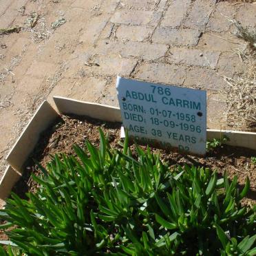 CARRIM Abdul 1958-1996