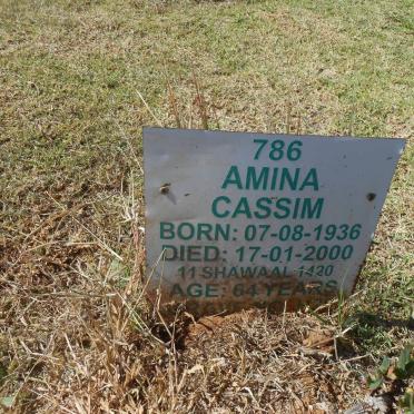 CASSIM Amina 1936-2000
