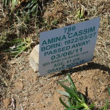 CASSIM Amina 1922-2003