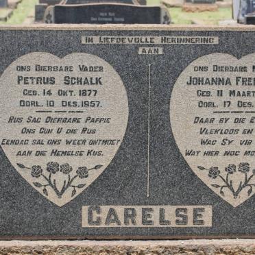 CARELSE Petrus Schalk 1877-1957 &amp; Johanna Fredricka 1881-1946