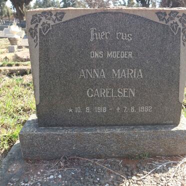 CARELSEN Anna Maria 1918-1962