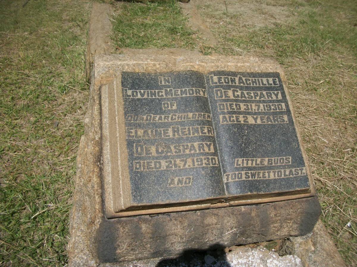 CASPARY Leon Achille, de -1930 :: DE CASPARY Elaine Reiner -1930