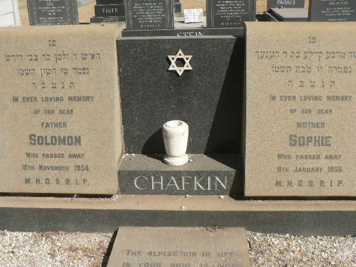 CHAFKIN Solomon -1954 &amp; Sophie -1955
