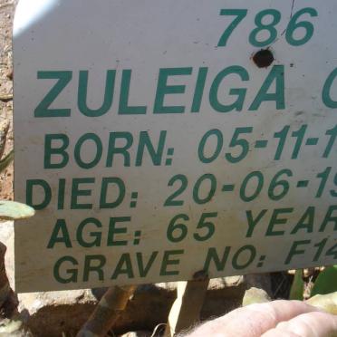 CHIN Zuleiga 1933-1998