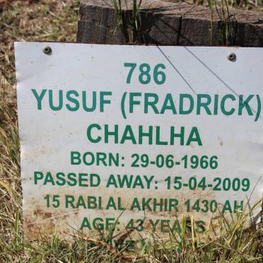 CHAHLHA Yusuf 1966-2009