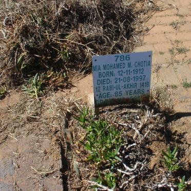 CHOTIA Mia Mohamed M. 1912-1997