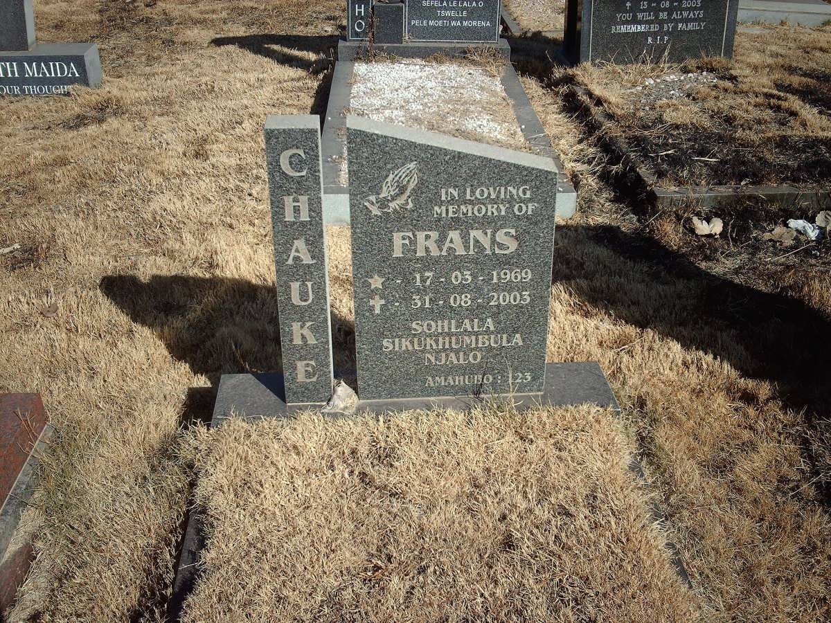 CHAUKE Frans 1969-2003