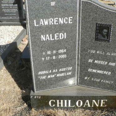 CHILOANE Lawrence Naledi 1964-2003