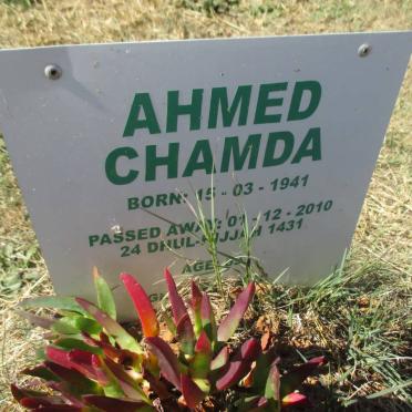 CHAMDA Ahmed 1941-2010