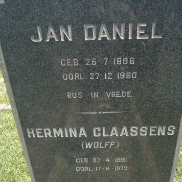 CLAASSENS Jan Daniel 1886-1960 &amp; Hermina WOLFF 1891-1973