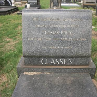 CLASSEN Thomas Price 1933-1955
