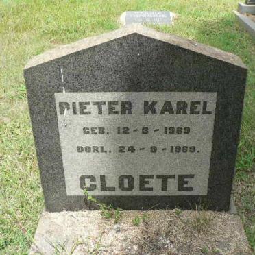 CLOETE Pieter Karel 1969-1969