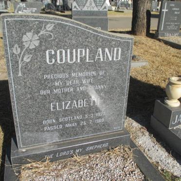 COUPLAND Elizabeth 1923-1988