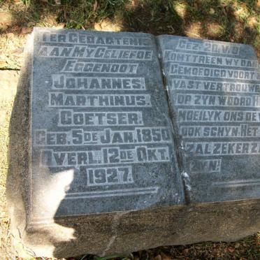 COETSER Johannes Marthinus 1850-1927