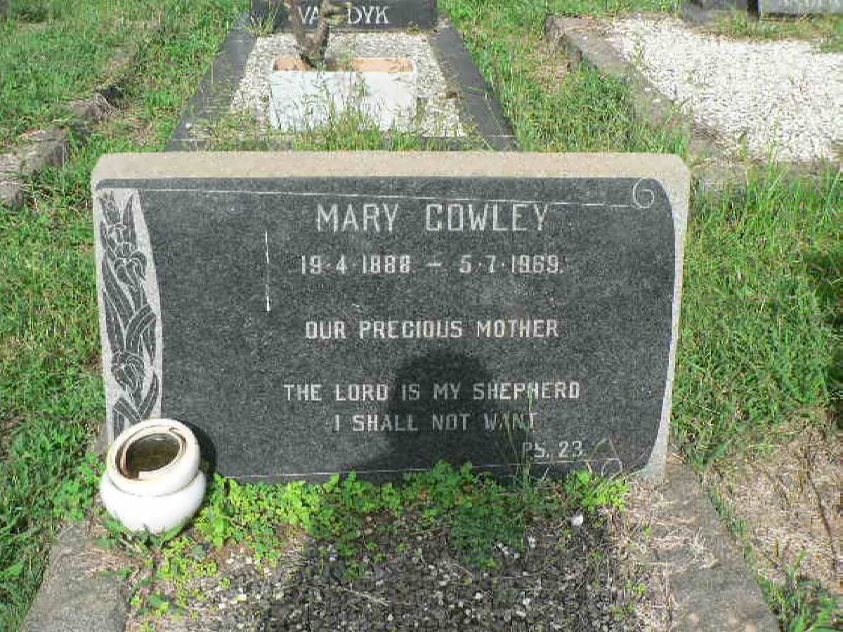 COWLEY Mary 1888-1969