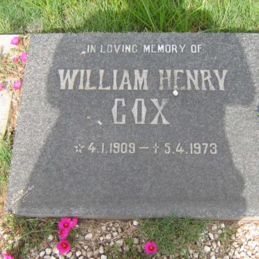 COX William Henry 1909-1973