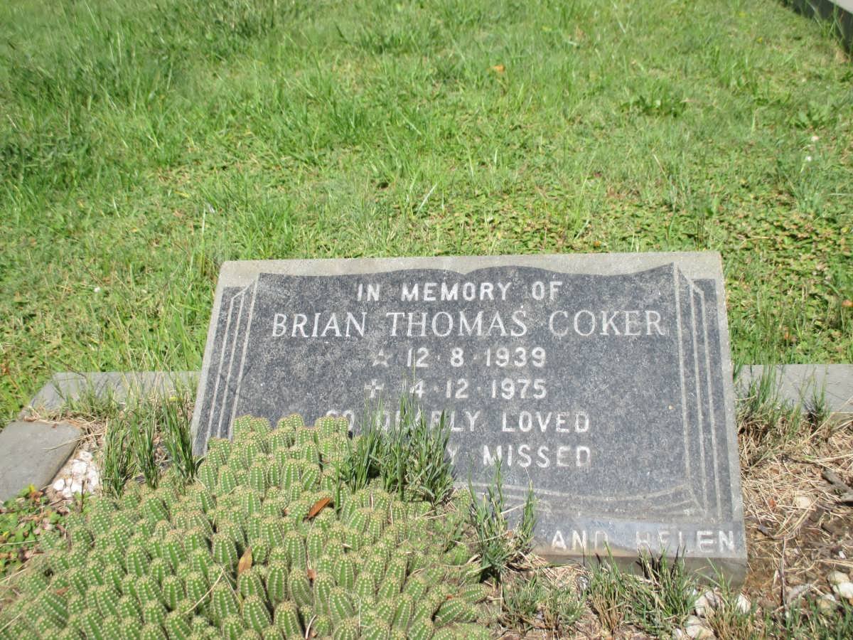 COKER Brian Thomas 1939-1975
