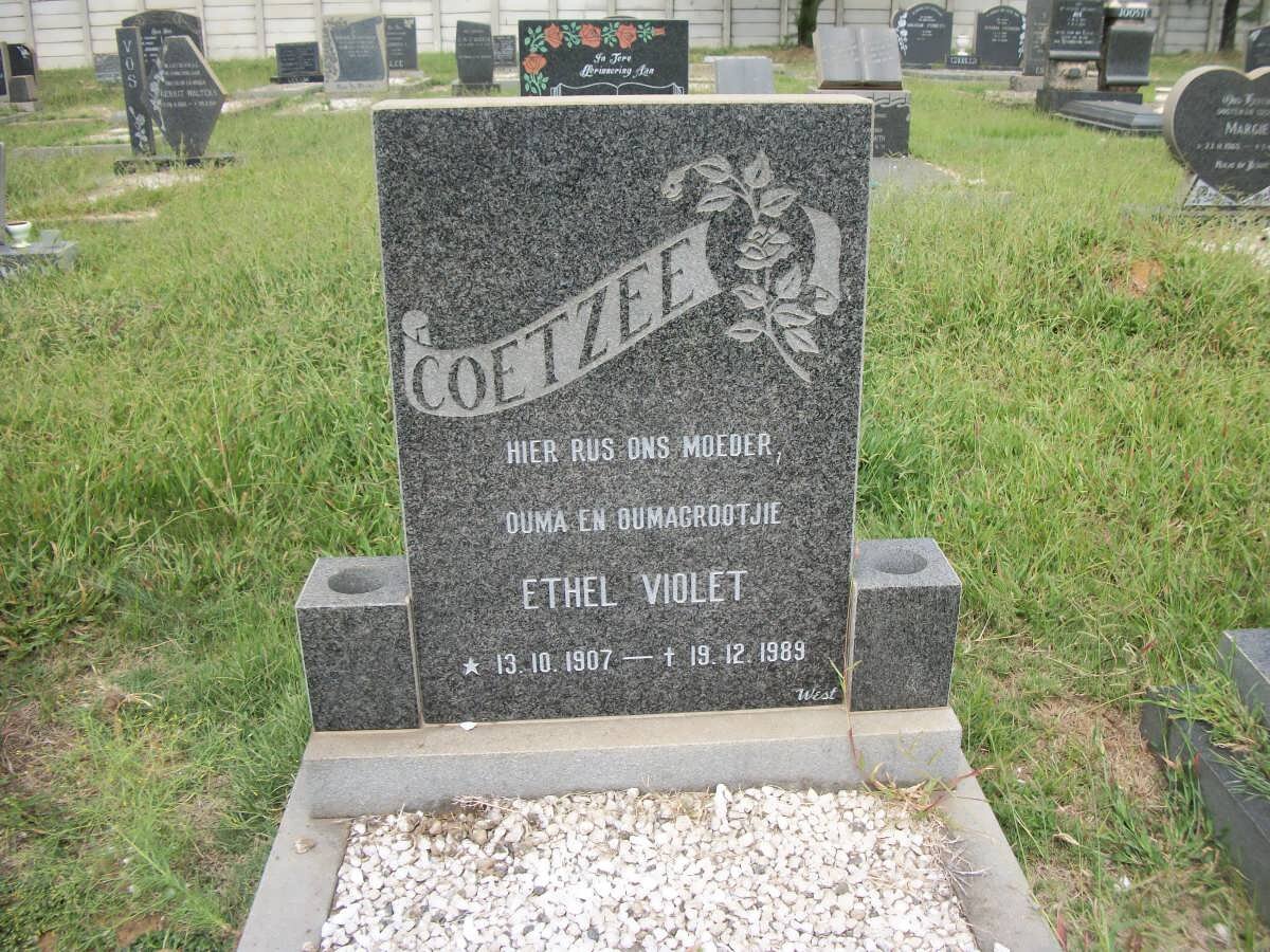 COETZEE Ethel Violet 1907-1989