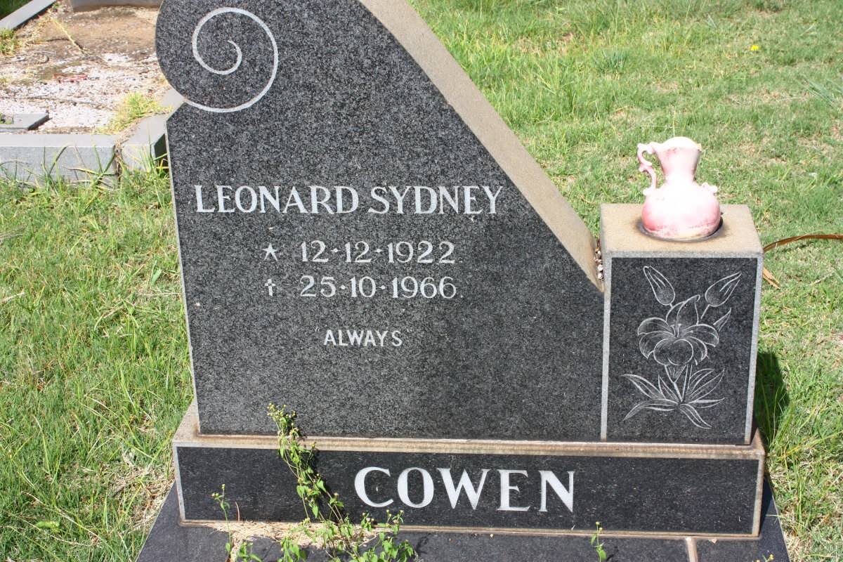 COWEN Leonard Sydney 1922-1966