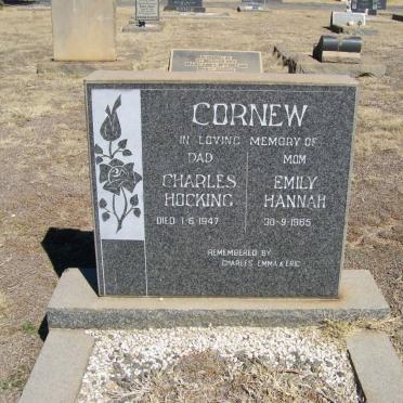 CORNEW Charles Hocking -1947 &amp; Emily Hannah -1965