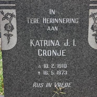 CRONJE Katrina J.I. 1910-1973