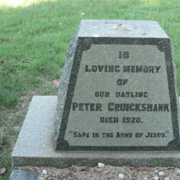 CRUICKSHANK Peter -1920