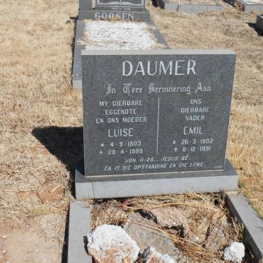 DAUMER Emil 1902-1991 &amp; Luise 1903-1989