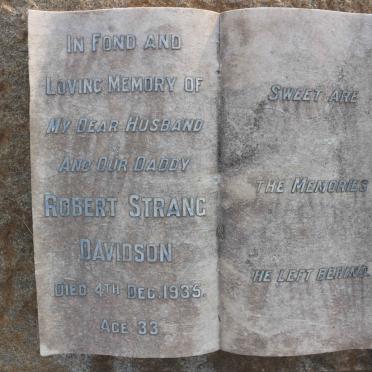 DAVIDSON Robert Strang -1935