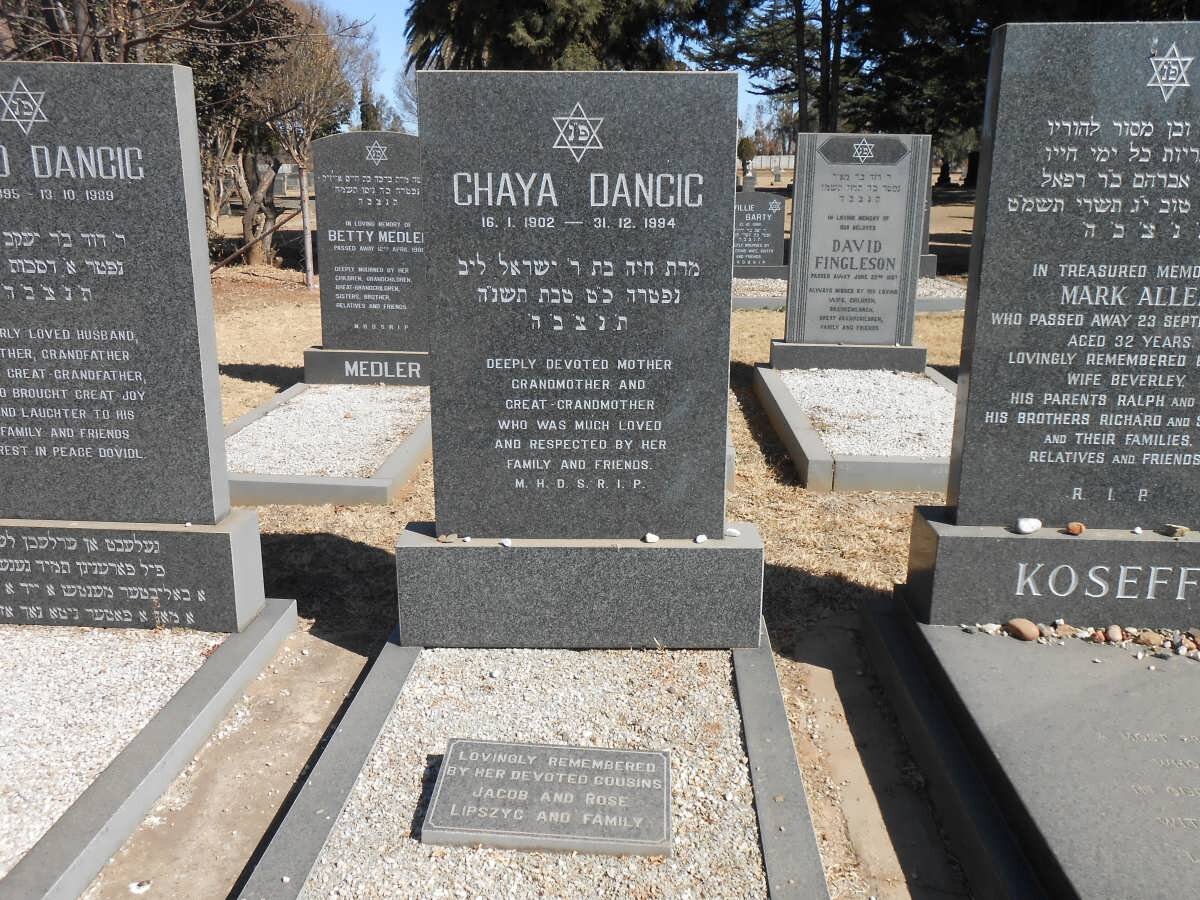 DANCIG Chaya 1902-1994