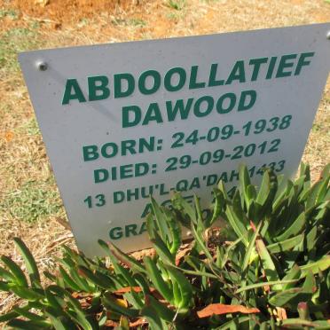 DAWOOD Abdoollatief 1938-2012