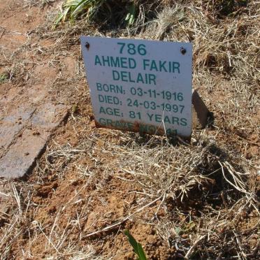 DELAIR Ahmed Fakir 1916-1997