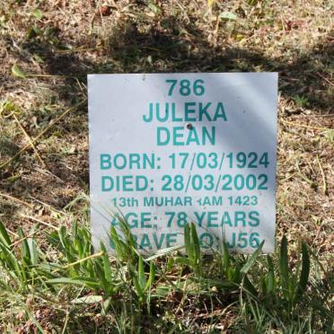 DEAN Juleka 1924-2002