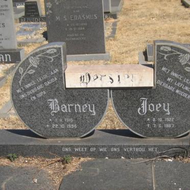 DERSTER Barney 1915-1996 &amp; Joey 1922-1987
