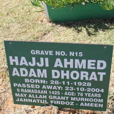 DHORAT Hajji Ahmed Adam 1928-2004