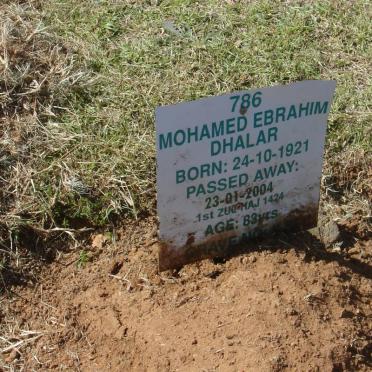 DHALAR Mohamed Ebrahim 1921-2004