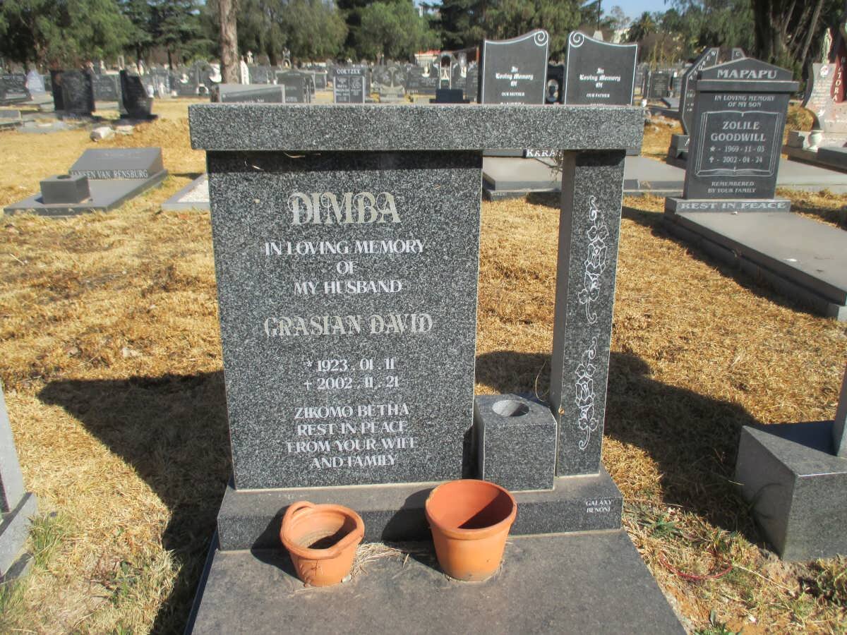 DIMBA Grasian David 1923-2002