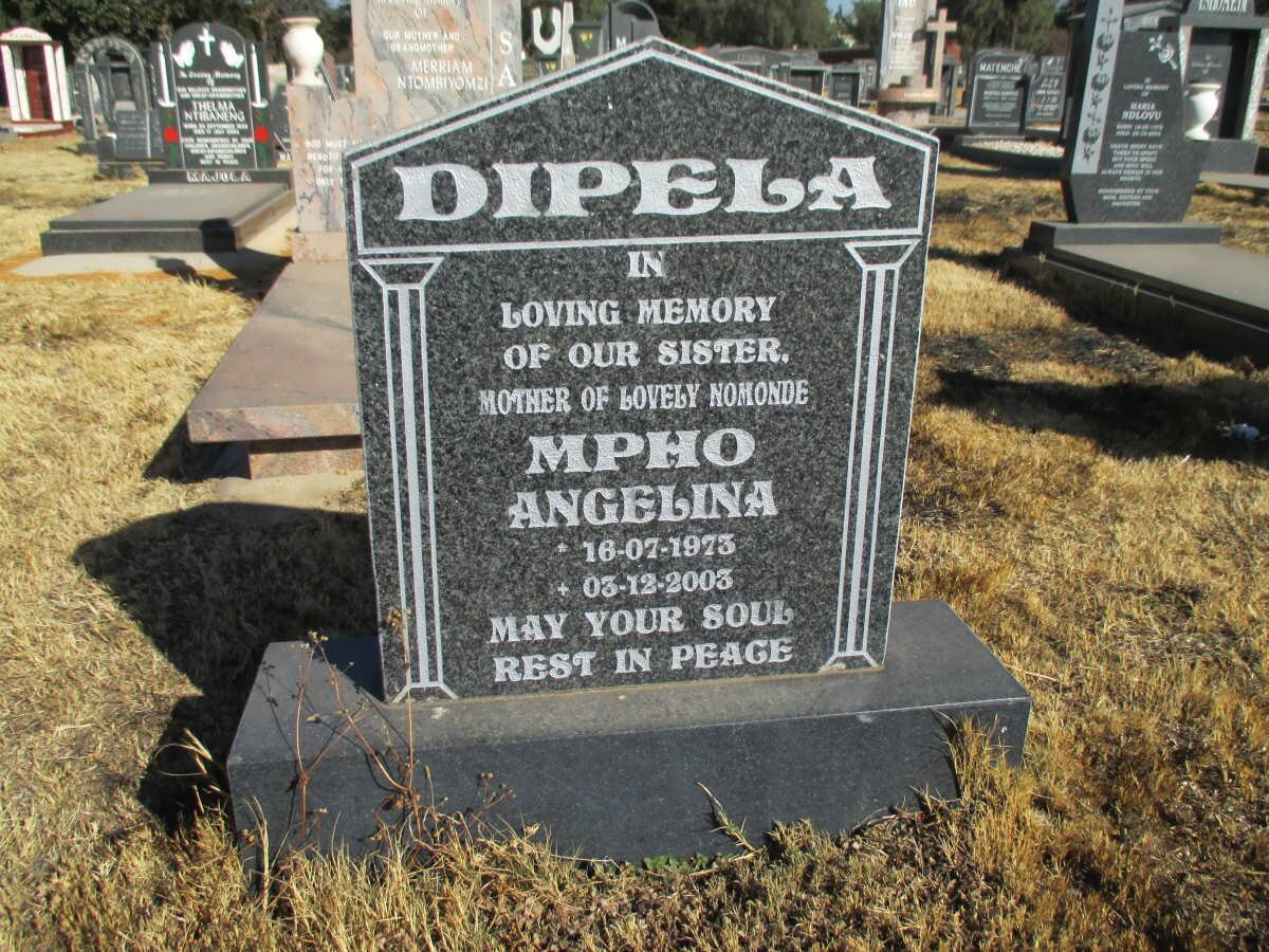 DIPELA Mpho Angelina 1973-2003