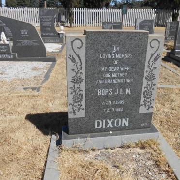 DIXON J.L.M. 1899-1982