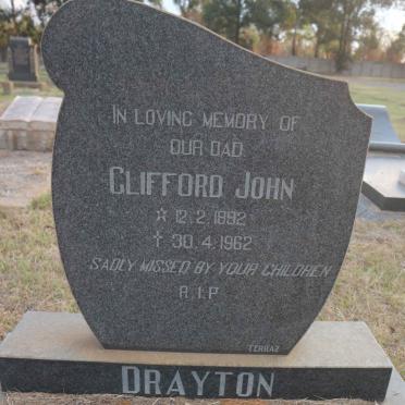 DRAYTON Clifford John 1892-1962