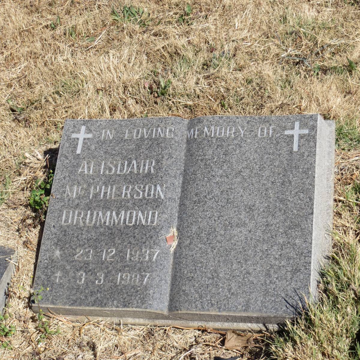 DRUMMOND Alisdair McPherson 1937-1987