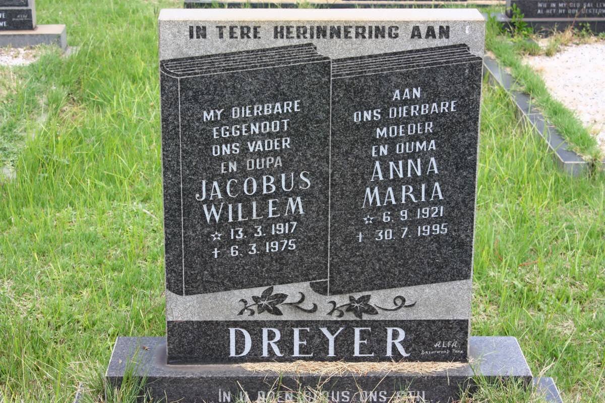 DREYER Jacobus Willem 1917-1975 &amp; Anna Maria 1921-1995
