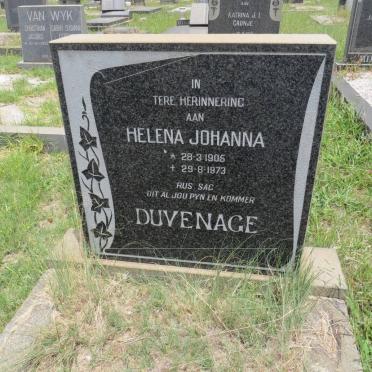 DUVENAGE Helena Johanna 1905-1973