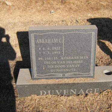 DUVENAGE Abraham C. 1922-1995